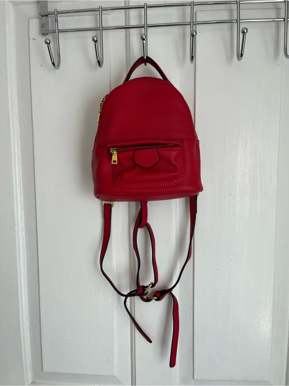 red mini backpack